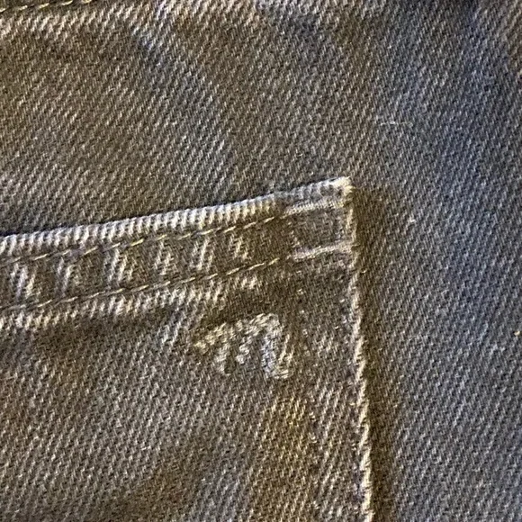 Madewell McCarren Raw Hem Black Jean Skirt, 27 - Picture 7 of 8